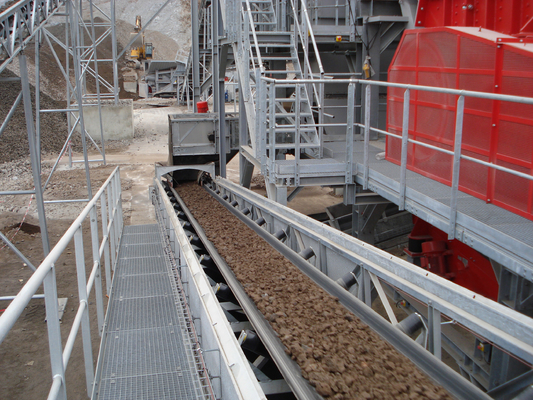 Mijnbouwtransportband 4 of 5 Lagen van de Overdrachtriem voor Steengroeve Verpletterende Installatie