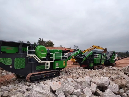 Mobiele de Maalmachinemachine van het kalksteenkruippakje, Draagbare de Kegelmaalmachine van het Steengroevespoor