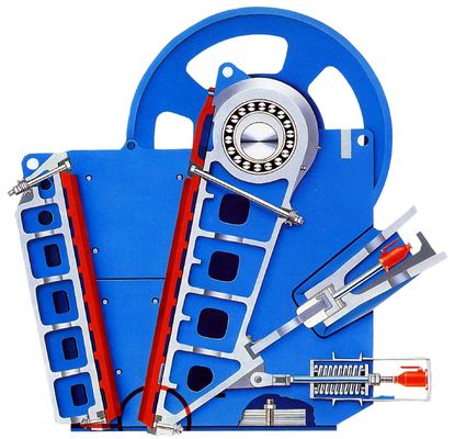 V Gravity Enkele Tuimelstang Kaakbreker Machine