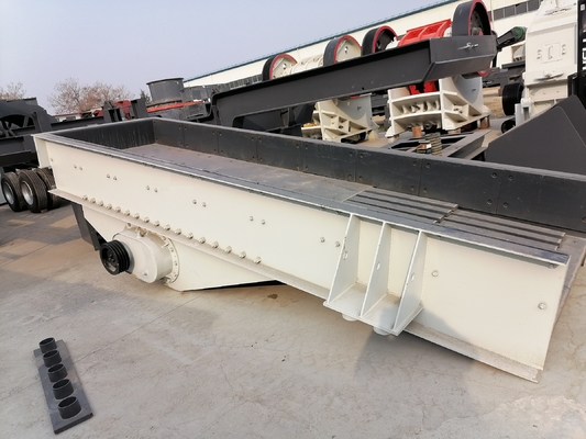 Vibro van Koolstofstaal Trillende Pan Feeder ZSW420*110 Grijze Voeder
