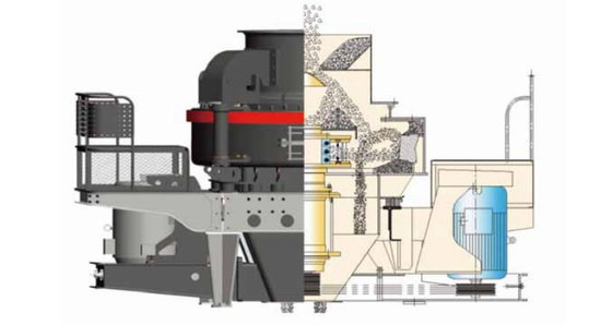 de Machine van de het Zandmaker van 160Kw 540 TPH, Verticale de Schachtpers van de Kwartssteen VSI