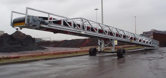 Duurzaam Gebogen Mobiel van de het Vuilmodder van de Riemtransportband Rubber van het het Ertszand het Grintcomplex