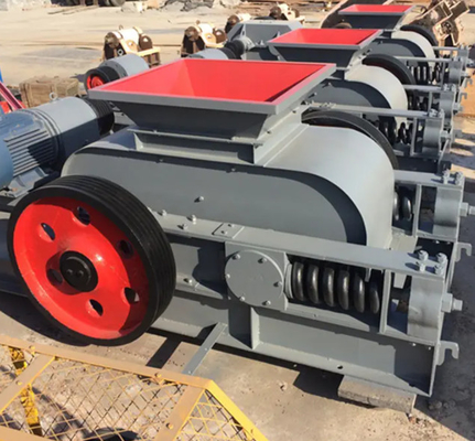 Maalmachine die van de kwarts de Vlotte Dubbele Rol tot Zand maakt blauw Geel Ijzergrijs, maalmachine voor steenkool met twee rollen