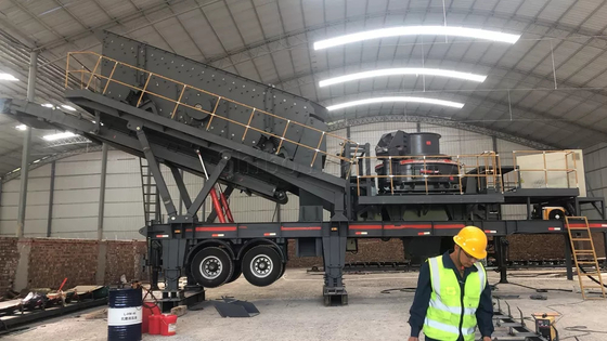 Draagbare Mobiele Verticale Maalmachine van het Schachteffect 250 TPH 1100r/min